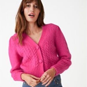 & Other Stories Paris Atelier pink cardigan  S